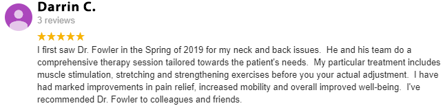 Chiropractic Downtown Dallas TX Darrin Testimonial